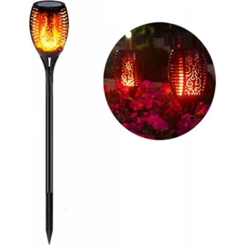 Modern Solar Outdoor Garden Light Simulation Flame Light Household Waterproof LED Street Lamp Villa Garden Decoration Lawn light