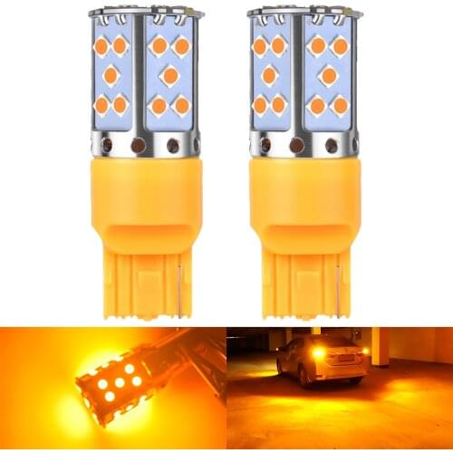 2PCS S25 1156 BA15S P21W Canbus BAU15S PY21W T20 7440 W21W WY21W LED Bulbs 3030 Error Free Canbus for Turn Signal Lights Lamp