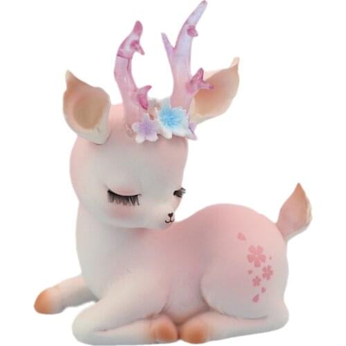 Ornaments Cute Deer Car Interior Accessories Girl Heart Room Layout Bedroom Bedside Decorations Home Decor