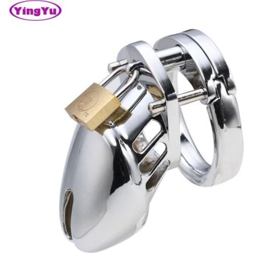 40/45/50 For Choose Metal CB6000S Male Padlock Chastity Device BDSM Bondage Cock Cage Penis Lock Sex Toys