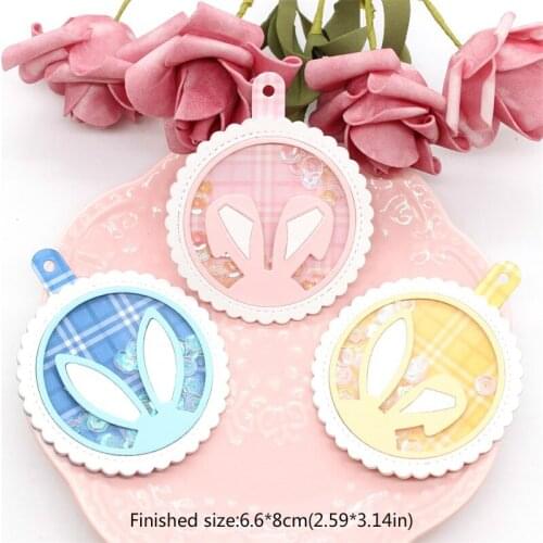 ZFPARTY Bunny Tags Metal Cutting Dies for DIY Scrapbooking/Card Making/Kids Fun Decoration Supplies
