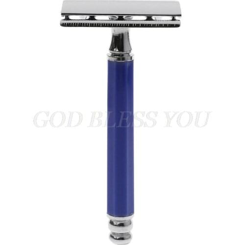 1 Set Safety Manual Razor Double Edge Blade Replacement Men Beard Trimming Facial Care Hair Mustache Remove Home Accessory