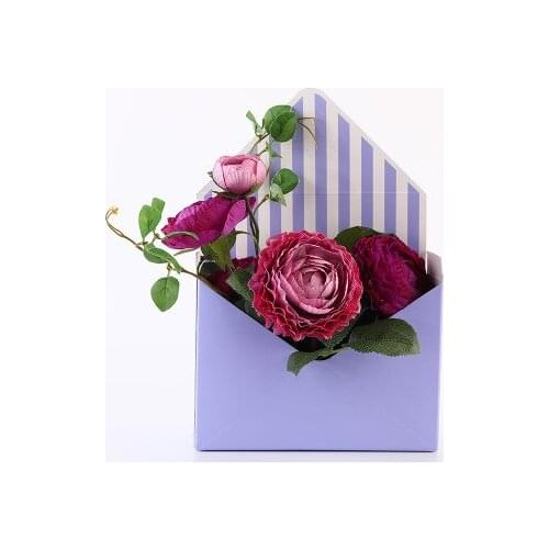 10pcs 20cmx7cm x30cm Mini envelope type box creative Korean flower bouquet floral hand-folded gift box flower box