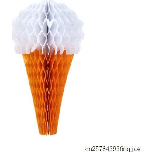 100pcs Honeycomb Balls Ice Cream Paper Lanterns Wedding Decorations Party Favors Baby Shower Supplies