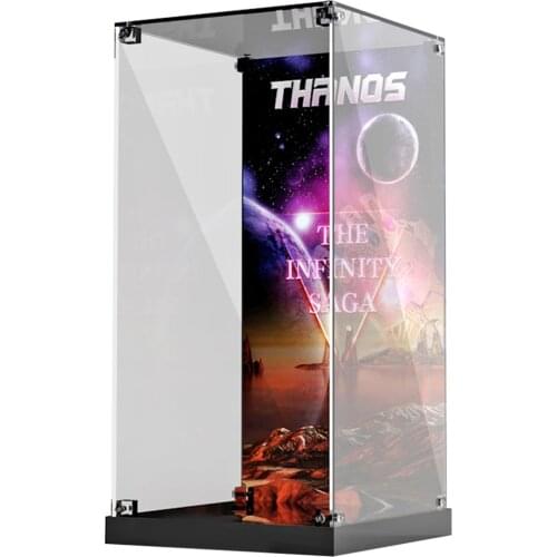 18.6 X 18.6 X 37.5cm Building Block Acrylic Display Box Compatible With 76191 - V003102 Crystal Buckle Transparent Type