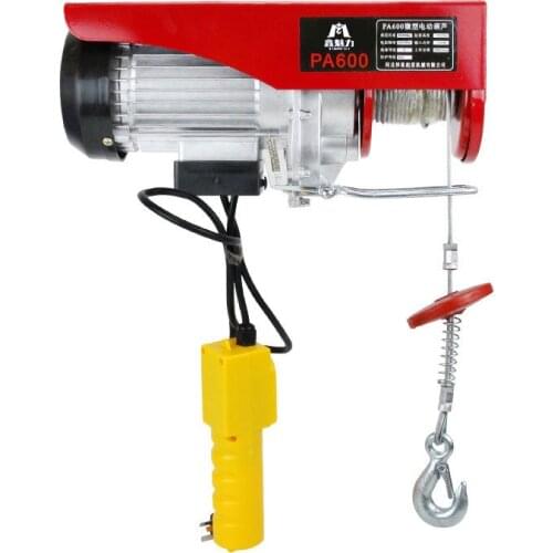 220V 100/200kg cable hoist hoisting wire hoist pulley chain block chain hoist cable control pulley crane
