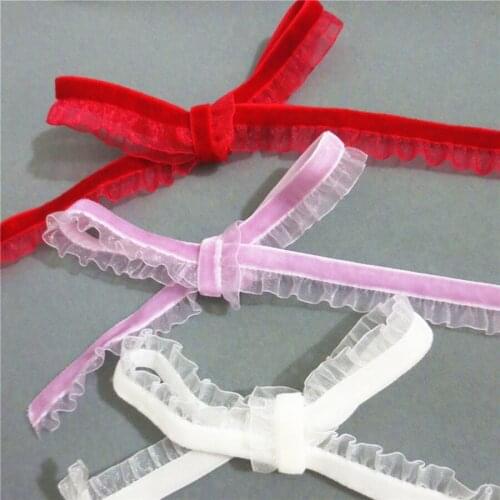 45M 1.2cm Elastic Edge Single Wood Ear Binding Elastic Lace Elastic Band DIY Clothing Material Accessories 469