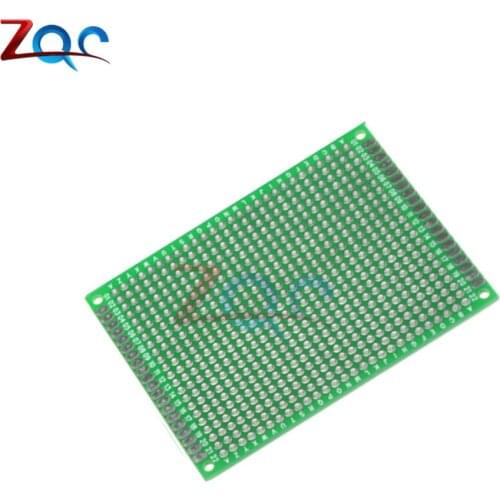 5pcs 6x8 6*8cm Double Side Prototype PCB Tinned Universal Board Experimental Plate Circuirt Hole Bread Board