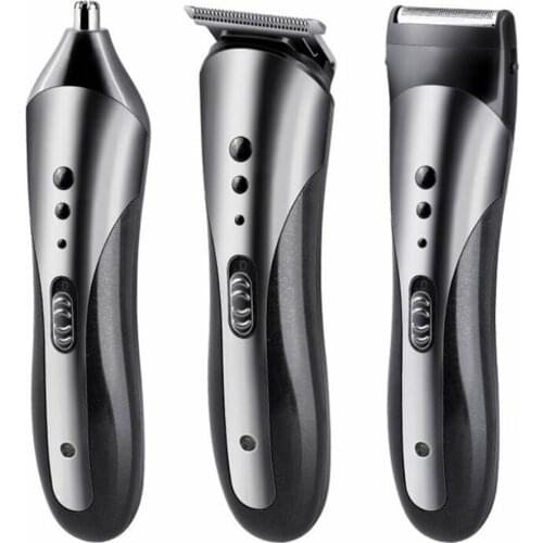 Kemei 3-In-1 Rechargeable Electric Hair Trimmer All-in-One Clipper Razor Beard Shaver Mens hair clipper razor nose hair device