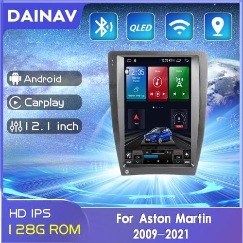 12.1 inch Android Car Radio Multimedia Player For Aston Martin 2009-2021 GPS Navigation Auto Audio Tape Recorder Head Unit