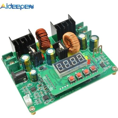 DC-DC Digital 2 In 1 Voltage Step-up Step-down Module DC 10V-40V to DC 0-38V 0-8A to 0-6A Adjustable Boost Buck Converter Board