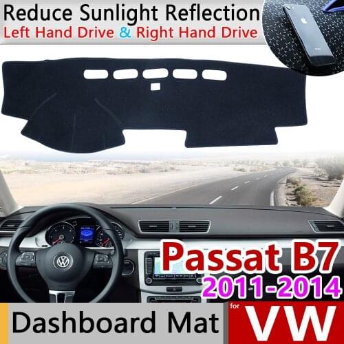 For Volkswagen VW Passat B7 2011~2014 Anti-Slip Mat Dashboard Cover Pad Sunshade Dashmat Protect Carpet Accessories 2012 2013