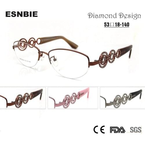 ESNBIE Semi-rim Glasses Frames