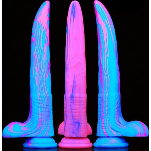 Colorful Soft Long Penis Big Dildo Realistic No Vibrator Suction Cup Sex Toys for Woman Lesbian Female Masturbation Strapon Cock