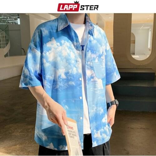 Мужские рубашки с коротким рукавом LAPPSTER China At AliExpress