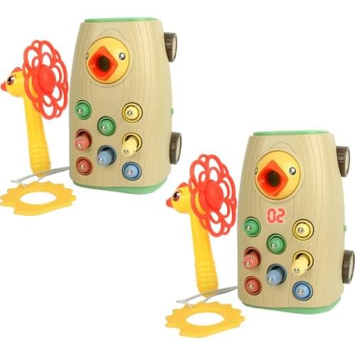 Magnetic Catch Insect Toy Kids Bird Catch Worm Woodpecker Feeding Game Toys Montessori Child Educational Toys