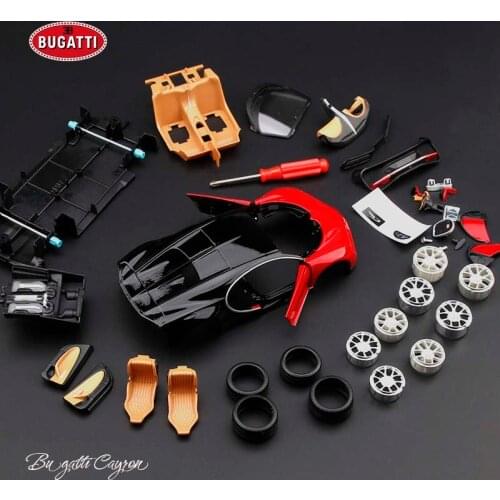 Maisto 1:24 Modified car Bugatti Chiron sports Assembled simulation alloy car model crafts decoration collection toy tools