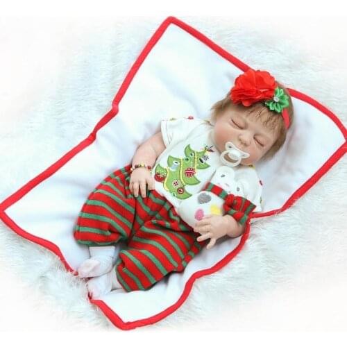 Fashion Reborn Babies Dolls Real Life Like Full Body Vinyl Silicone Baby Dolls Kids Christmas Birthday Gift