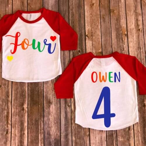 Custom Name Birthday Whirt, Four Year Old Birthday, 4th Birthday Outfit, Birthday outfit set