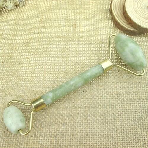 New 1Pcs Portable Pratical Anti Wrinkle Jade Facial Massage Roller Healthy Face Body Head Foot Nature Beauty Tools