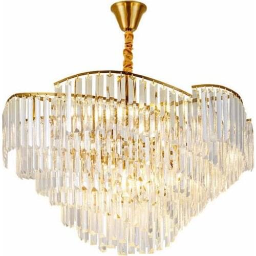 Luxury Design Crystal Chandelier Modern Lamp Lighting AC110V - 240V Brightness LED Lights Foyer Chandelier Dining Room