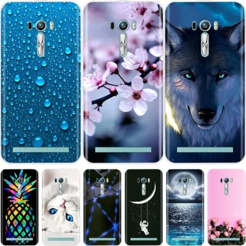 Silicone Case For Asus ZenFone 2 Laser ZE550KL Cover 5.5" inch Fashion Flower Case For ASUS Zenfone 2 Laser ZE550KL Z00LD Coque