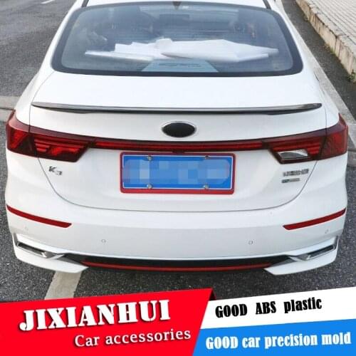 For Kia Forte Spoiler 2019-2020 K3 Forte Spoiler TF ABS plastic Material Car Rear Wing Color Rear Spoiler