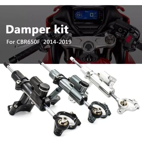 Motorcycle Stabilizer Steering Damper Mounting Kit Bracket Support Safety Control For HONDA CBR650F CBR 650 F 2014-2019 2018