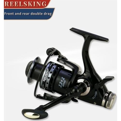 Fullmetal Fishing Reel Strong Drag Spinning Reel Carp Front And Rear Unloading System All-metal Wire Cup Reel KC3000-KC6000