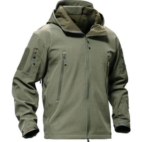 Tactical TAD Jacket Men Outdoor Softshell Sharkskin Camouflage Hunting Clothes Military Hiking Camping Waterproof Hooded Coats