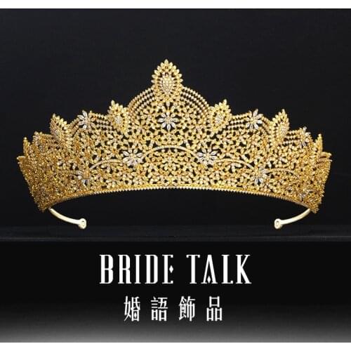 Luxury Women Tiara Hair Accessories Crystal Crown Wedding Hair Accessories Bridal Headwear Party Graduation Ceremony Accessories