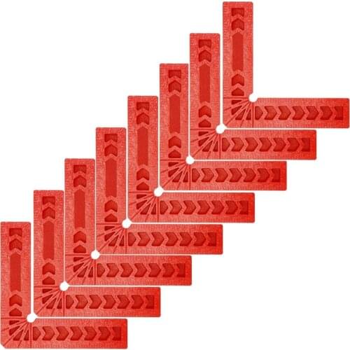 TOP 8 PCS 4 Inch 90 Degree Positioning Squares, Right Angle Clamps Woodworking Carpenter Corner Clamping Square Tool