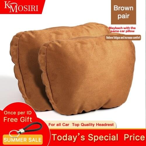 Top Quality Car Headrest Neck Support Seat / Maybach Design S Class Soft Universal Adjustable Car Pillow Neck Rest Cushion