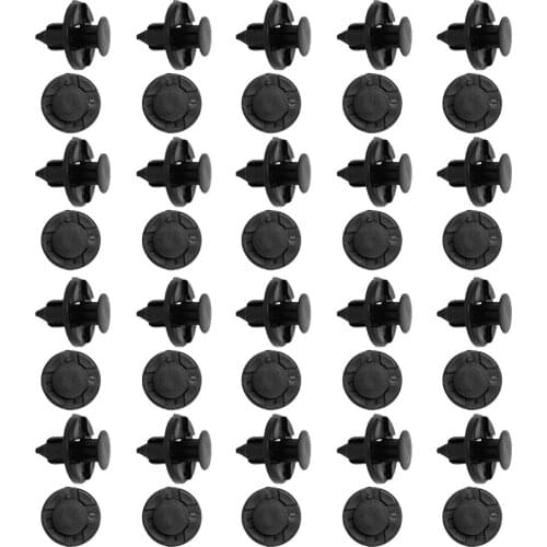 20pcs 8mm Hole Rivet Fastener Bumper Mud Flaps Push Clips for Nissan Car