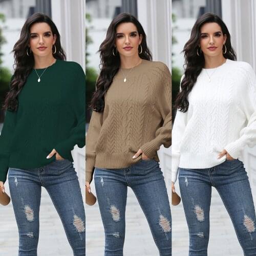 Sweater Women Pullover 2021 Striped womens Hot Style New Pullover womens Winter Coat Warm Sweaters Dropshipping SJ3239