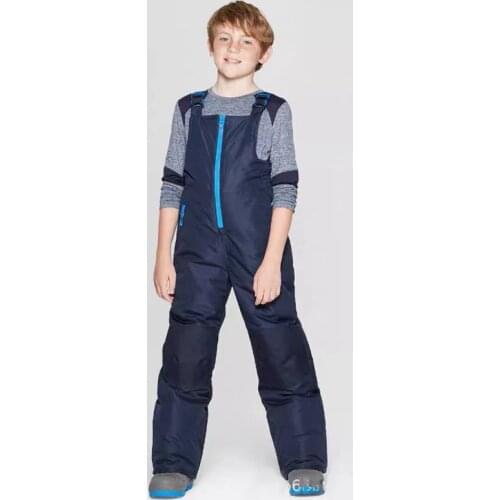 Winter Children Ski Pants Boys Overalls Windproof Waterproof Ski Clothes Pants Thickened Warm Outdoor Snowboard Pants