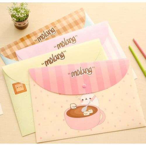 24Pcs/lot Lovely Potato Rabbit Bag A4 Document Bag File Folder Filling Products Office School Supplies Kawaii Stationery