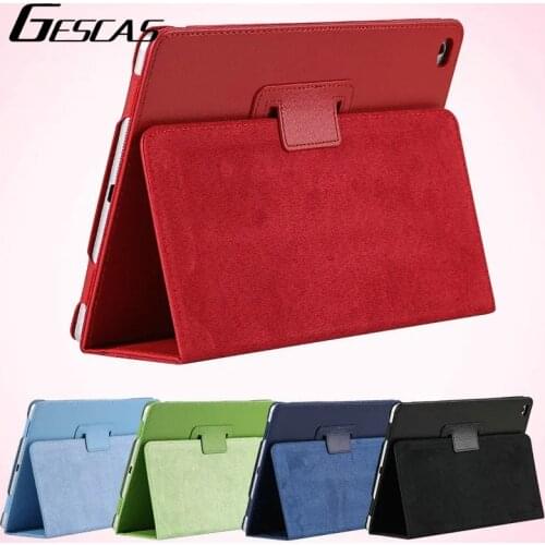 GESCAS For Ipad Air2 Air1 Case Tablet Pc Case A1474 Ipad 2017/2018 Tablet Case For Mini 12345 Simple Solid Color
