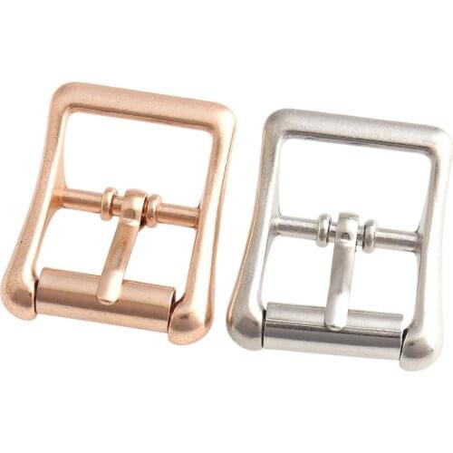 Rose gold Silver Belt buckle with Single pin 19mm Square DIY Accessory Sewing scrapbooking Classic decoration