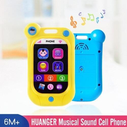 Baby Phone Toy Toddler Musical Toys With Lights Educational Gift Cartoon Music Analog Phone Leaning Machine Childrens Gifts