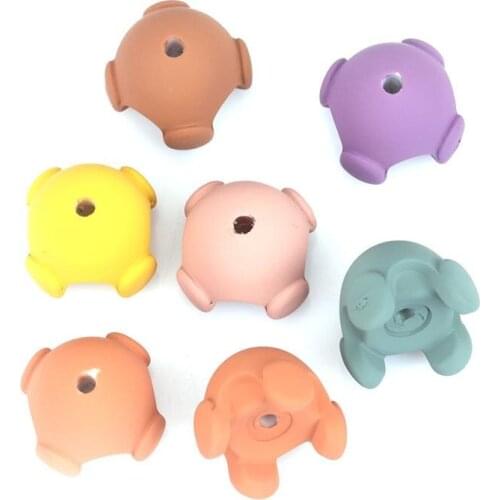 DoreenBeads Fashion Jewelry DIY Acrylic Beads Oval At Random Rubberized About 17mm x 14mm, Hole: Approx 2.3mm, 10 PCs