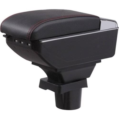 BIGGEST SPACE+LUXURY+USB Car armrest box central Storage content box USB LED FIT FOR HONDA CR-Z CRZ kia picanto CAR