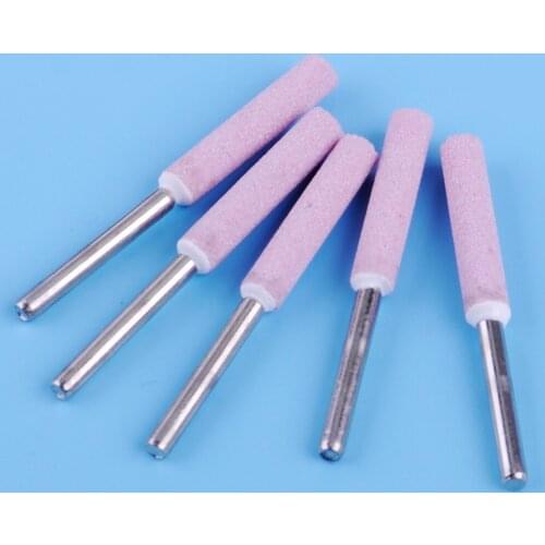 LETAOSK 5pcs Chainsaw Sharpener 3/16" 4.8mm Chain Saw Grinding Stone Saw Chain File Garden Tool for Lawn Mower Parts