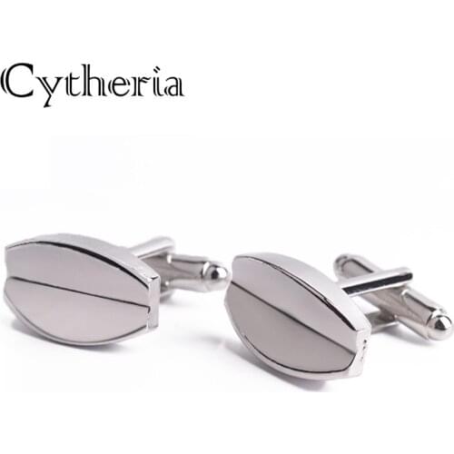 Big mouth Cuffinks man oval shaped Cuflink 3D bending Cuff Links streamline Cuff Button Wedding creative French shirt cuflink