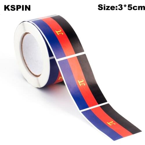 500PCS Stickers 3*5CM Polyamorous Pride Paper Sticker Label Packaging Seals Crafts Favor Tag Toppers Labels