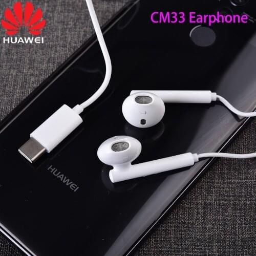 Huawei Mate 40 P40 Pro Nova 8 SE Earphone USB Type-C In Ear Hearphone CM33 Headset With Mic Control For HUAWEI Magic 2 Honor 30