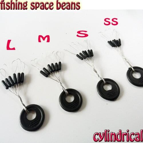 NEW fishing tools 150pcs/lot fishing CYLINDRICAL space beans size SS-S-M-L high quatily