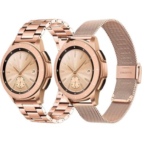 2set strap for samsung galaxy watch 3 45mm 41mm 46mm band Stainless steel correa 18mm 20mm 22mm active 2 gear s3 Frontier bands