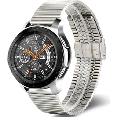 For Samsung Gear S3 Watch Band Galaxy 46 Stainless Steel Watch Band For Samsung 22mm Metal Watch Band Watch Band Accessories