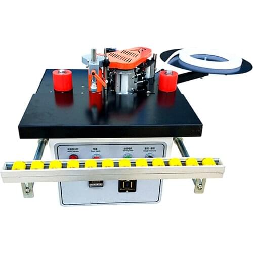 Small Manual Edge Banding Machine Double Side Gluing Portable Edge Woodworking Edge Banding Machine 220V 1200W